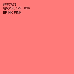 #FF7A78 - Brink Pink Color Image